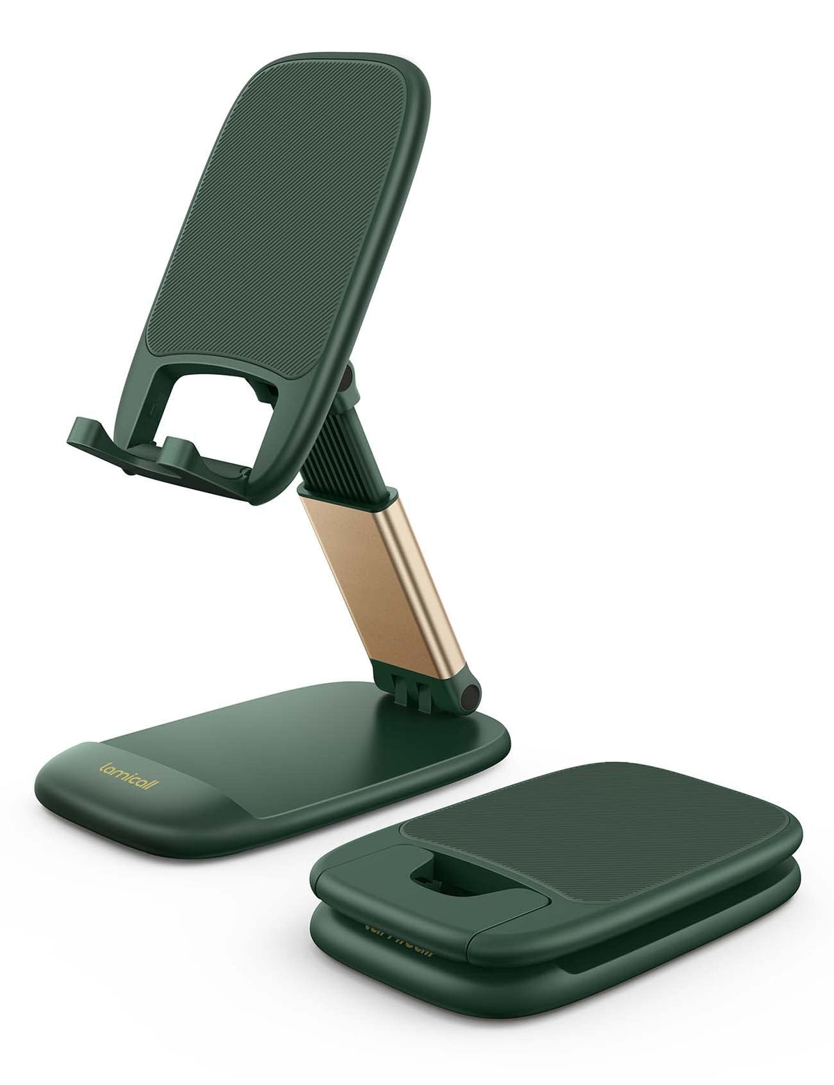 Lamicall Khaki Phone Holder for Desk, Cellphone Stand