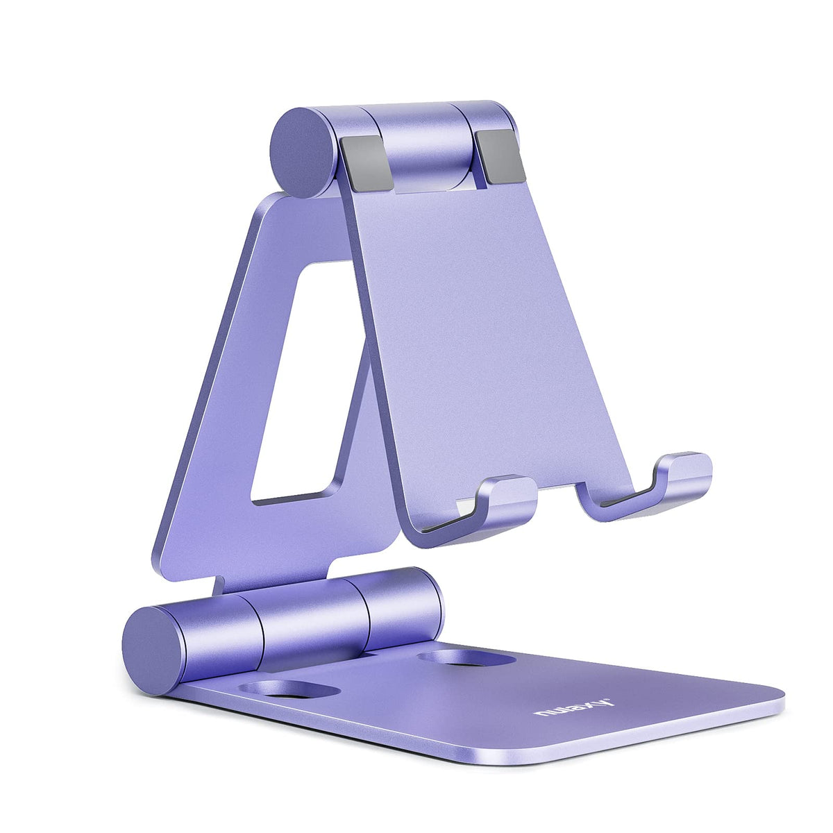 Nulaxy Full Aluminum Dual Folding Cell Phone Stand for Desk, Gold