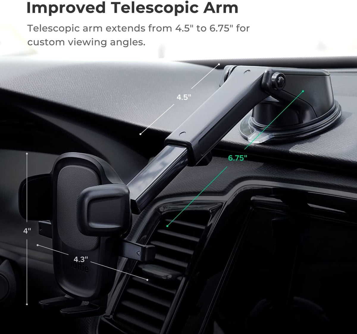 iOttie Easy One Touch Signature Dash/Windshield Smartphone Mount iPhone 18