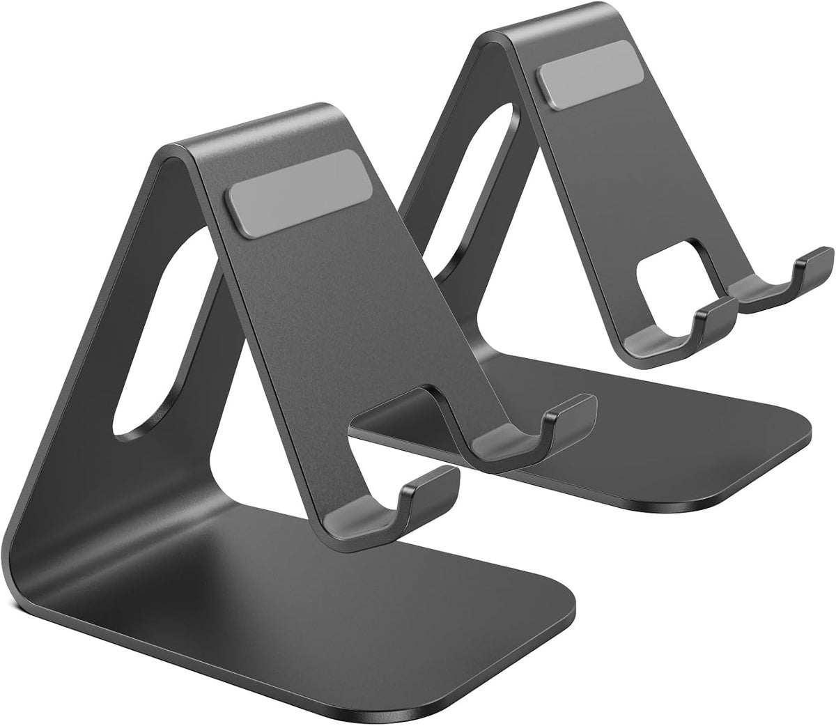 2Pack Phone Stand, Simple Cellphone Holder for Desk, Desk Phone Stand,Black