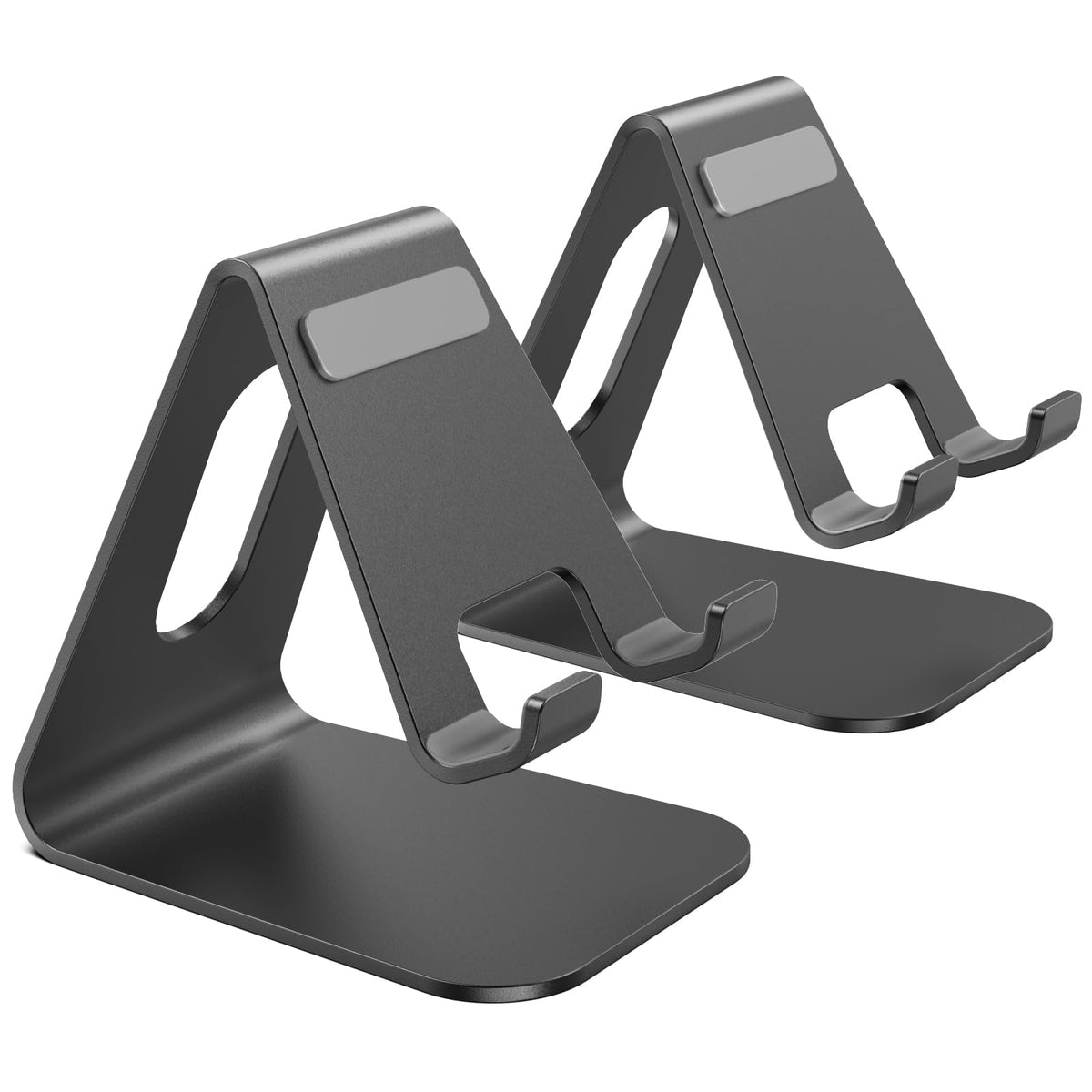 2Pack Phone Stand, Simple Cellphone Holder for Desk, Desk Phone Stand,Black
