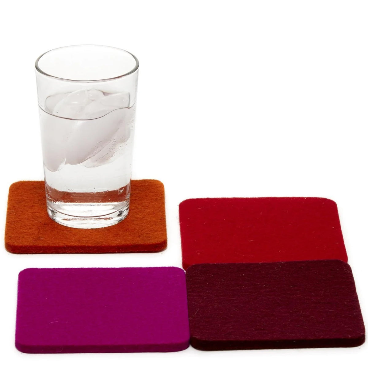 Graf Lantz - Bierfilzl Merino Wool Round Coasters Set of 4 - Charcoal (4" Circles) - Absorbs 30% of Weight - German Wool - Heat Resistant, Sustainable, & Reusable - Home Decor & Coffee Table Decor