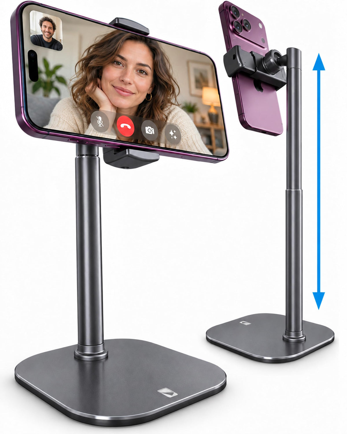 COOPER ChatStand Sturdy Cell Phone Holder, iPhone Stand for Desk, Recording