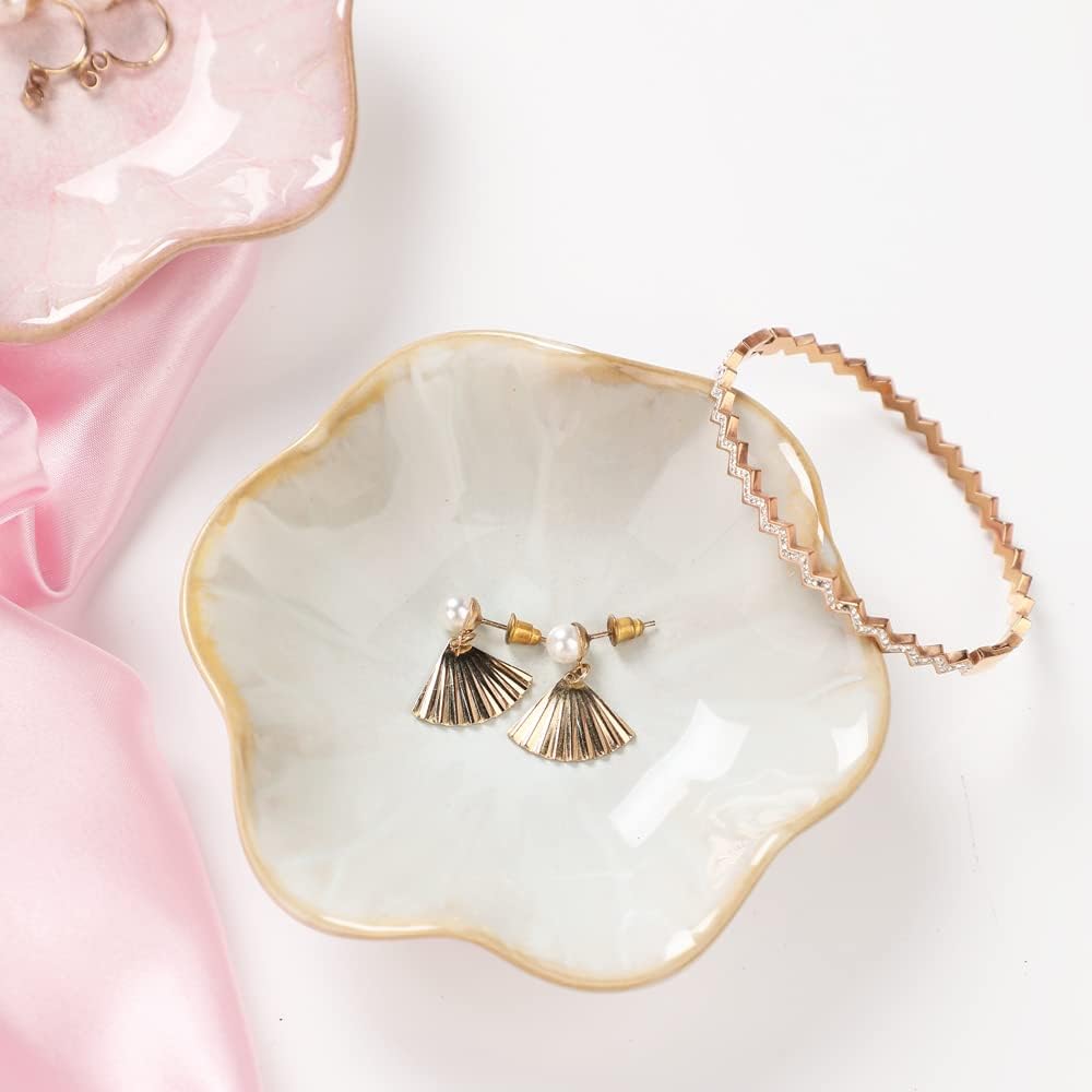 Ceramic Jewelry Dish Tray, Ring Dish Holder,Trinket Tray,Small Key Bowl