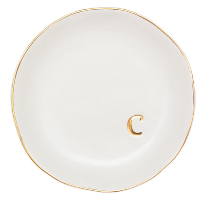 COLLECTIVE HOME Ceramic Jewelry Tray, Trinket Dish, Gifts for Women (M)