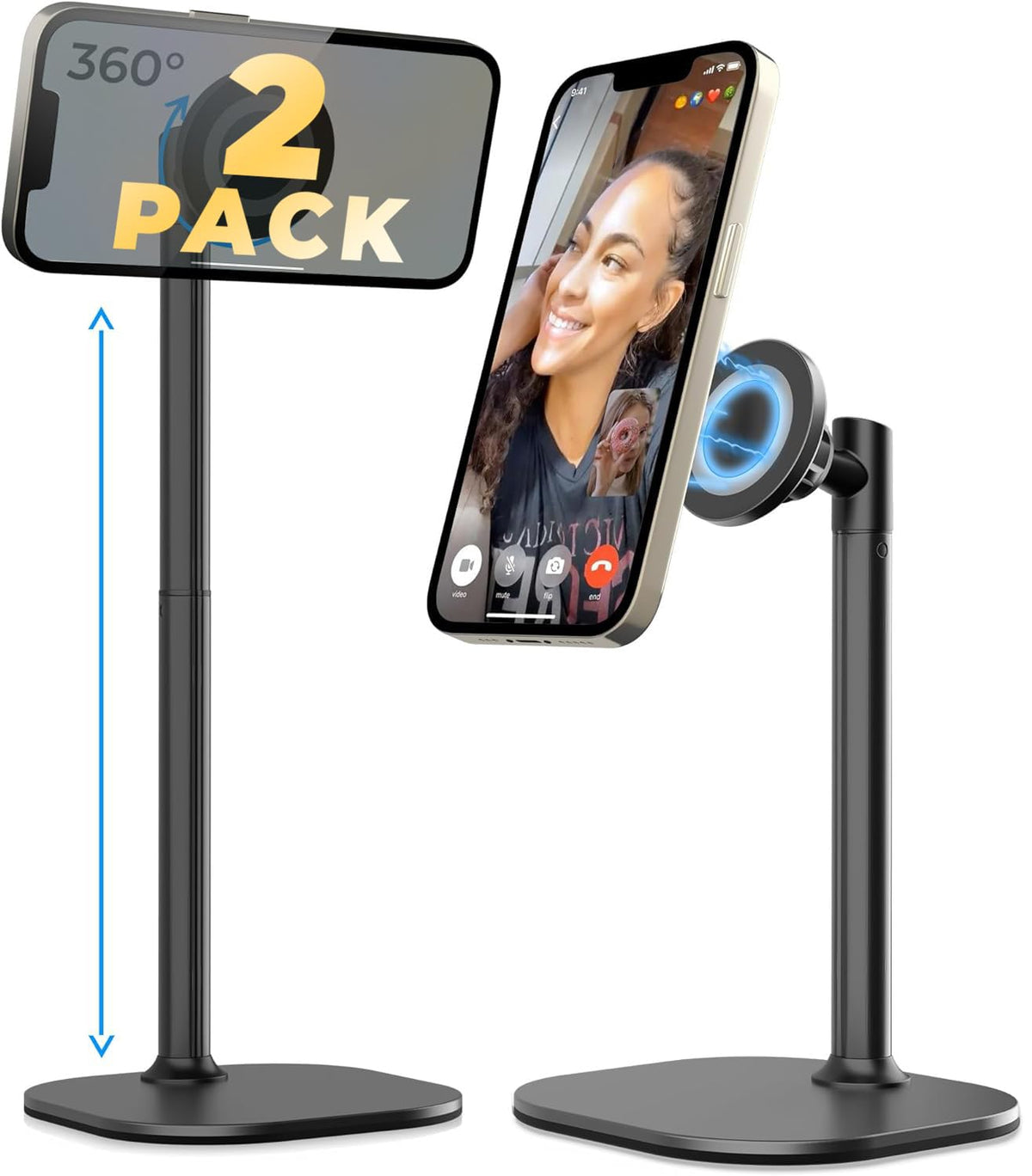 COOPER MagStand Magnetic Phone Stand for Desk, MagSafe Tripod iPhone 18 Pro