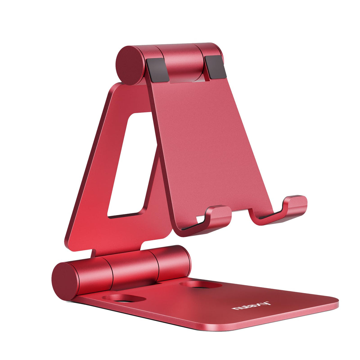 Nulaxy Full Aluminum Dual Folding Cell Phone Stand for Desk, Gold