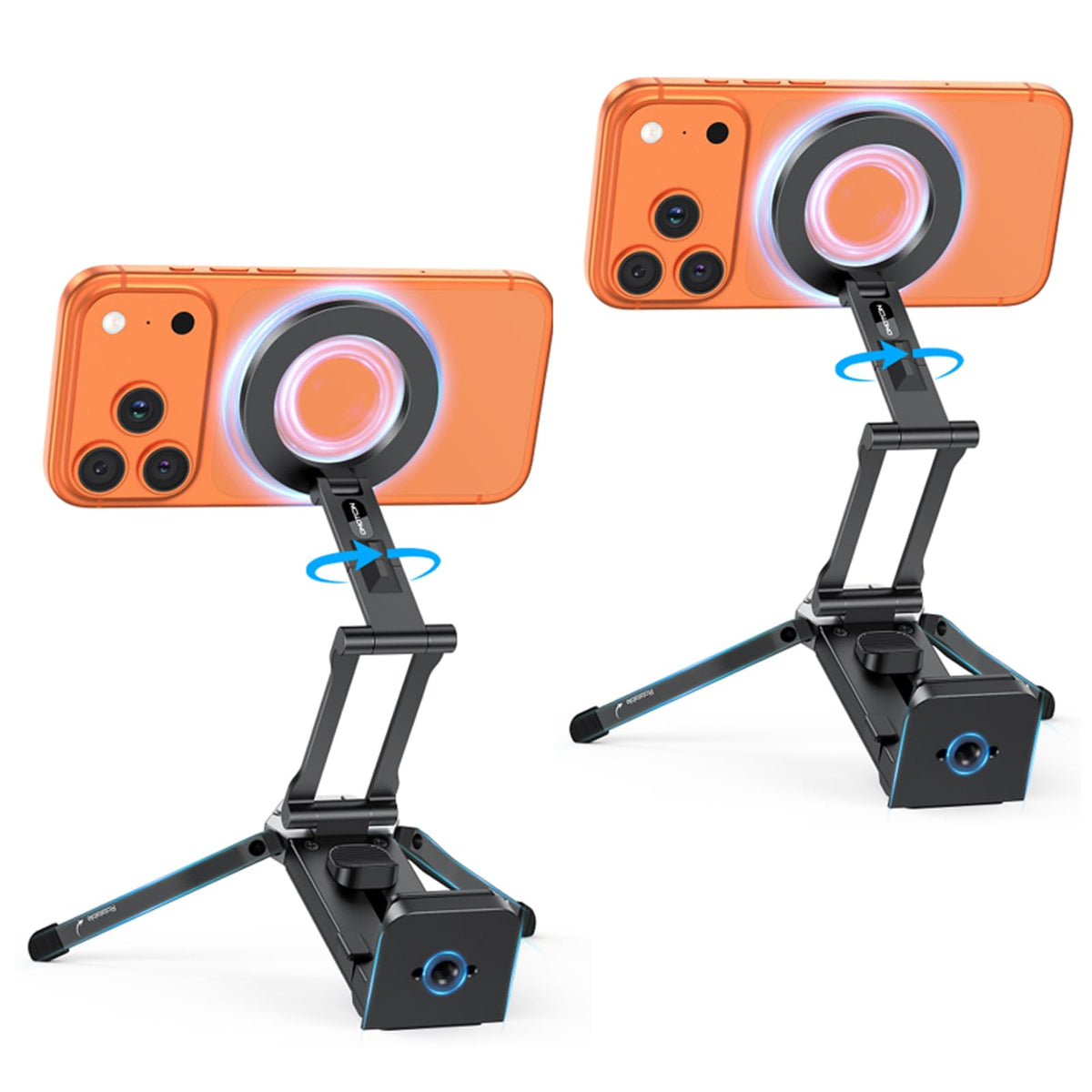 OMOTON TP02 Magnetic Phone Tripod for MagSafe, 360° Pivot, Clamp & Stand