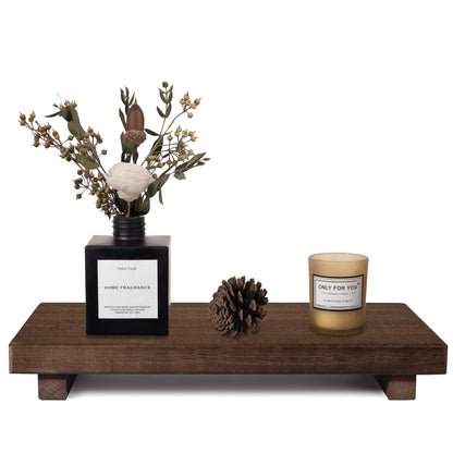 Wood Bathroom Tray Farmhouse Decor Kitchen Soap Holder, 8.7"x3.6" Brown