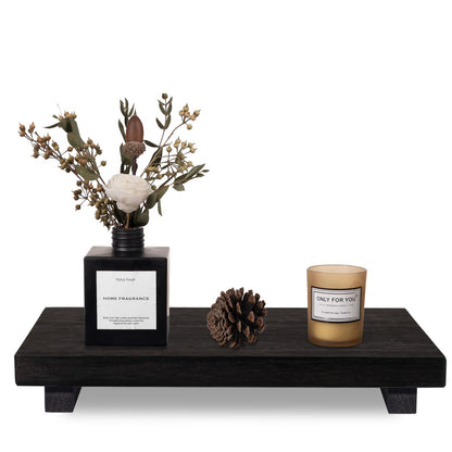 Wood Bathroom Tray Farmhouse Decor Kitchen Soap Holder, 8.7"x3.6" Brown
