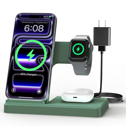 GETPALS Wireless Charger iPhone Charging Station for Apple Multiple Devices