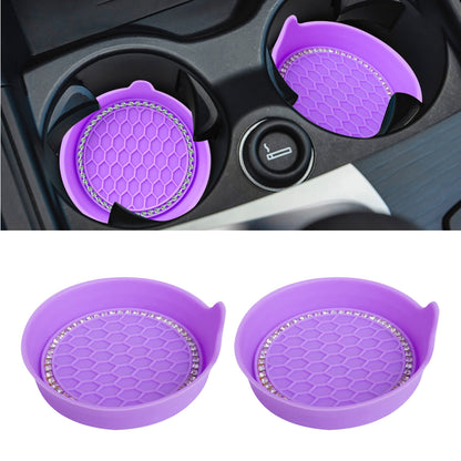Amooca 4-Pack Car Cup Holder Coaster Bling Crystal Rhinestone Car Interior