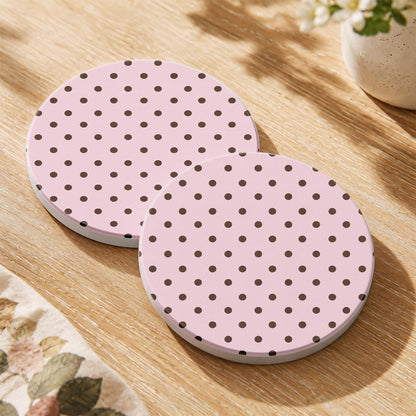 Oqplog 2 Pack Ceramic Absorbent Drink Coasters for Women