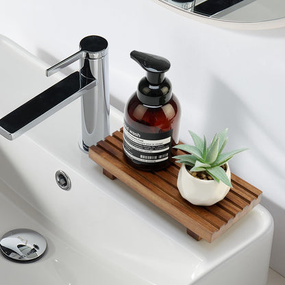 Acacia Wood Riser for Bathroom Counter Tray Decor Kitchen Sink Soap Dish