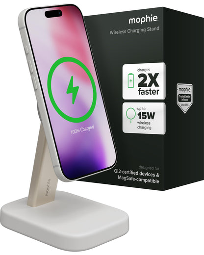 Mophie 3-in-1 Wireless Charging Stand - Qi2-Certified w/Up to 15W Power
