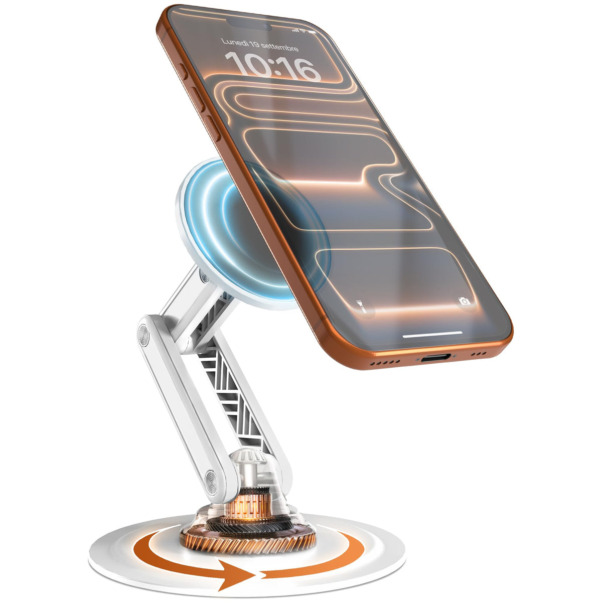 COOPER Mag360 Magnetic Phone Stand for Desk, MagSafe Stand, iPhone 18 Pro