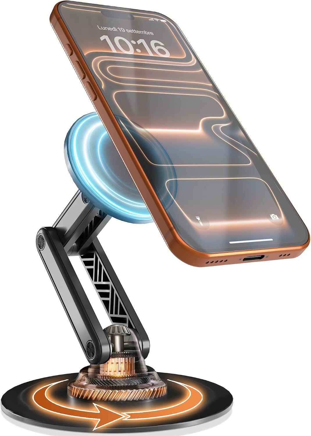 COOPER Mag360 Magnetic Phone Stand for Desk, MagSafe Stand, iPhone 18 Pro