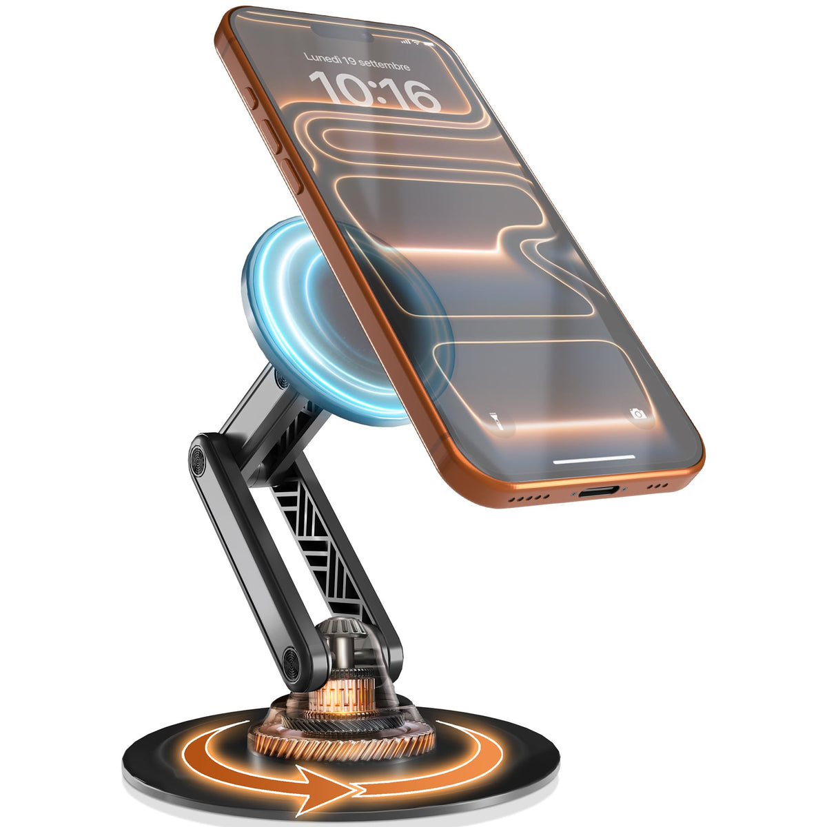 COOPER Mag360 Magnetic Phone Stand for Desk, MagSafe Stand, iPhone 18 Pro