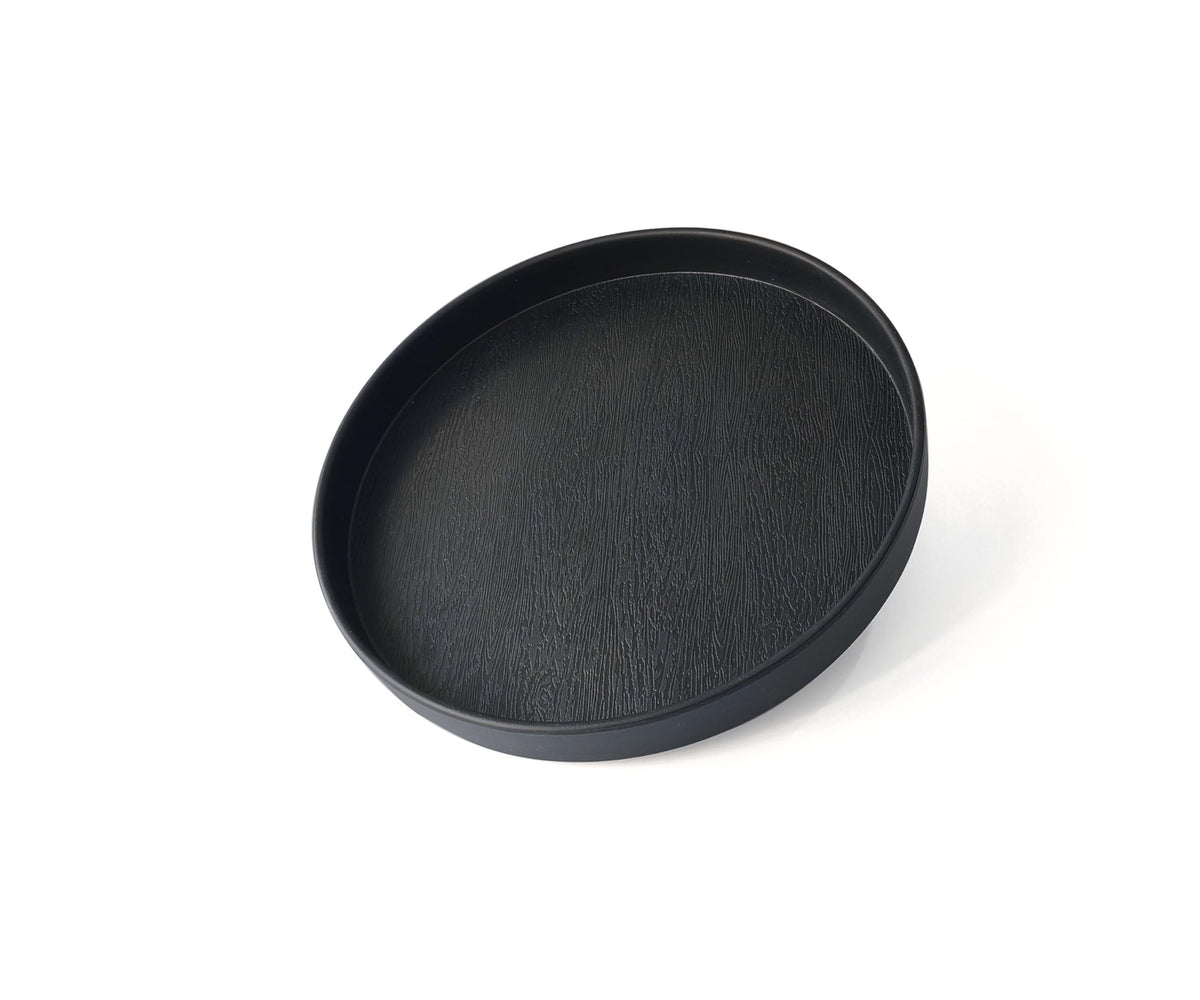 White Round Small Mini Tray (6.5 inch), Hard Plastic Circular Tray