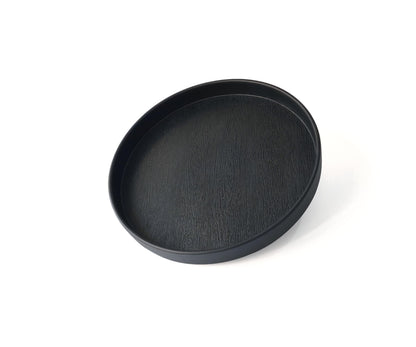 White Round Small Mini Tray (6.5 inch), Hard Plastic Circular Tray