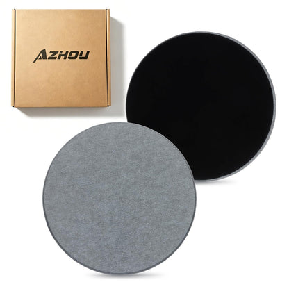 Azhou 2Pcs Absorbent Diatomaceous Earth Coasters Set with Velvet Bottom