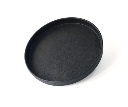 White Round Small Mini Tray (6.5 inch), Hard Plastic Circular Tray