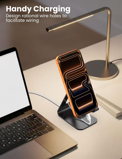 2Pack Phone Stand, Simple Cellphone Holder for Desk, Desk Phone Stand,Black
