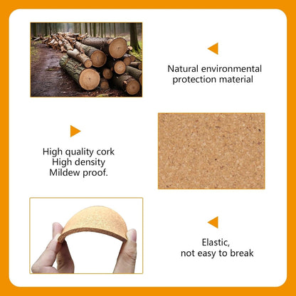 50 pcs Cork Coasters for Drinks, Bulk Blank Coasters DIY Crafts, Non-Slip, Heat-Resistant, Absorbent and Reusable Coffee Coaster for Home Tabletop Decoration