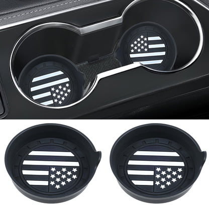Amooca 4-Pack Car Cup Holder Coaster Bling Crystal Rhinestone Car Interior