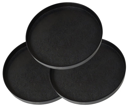 White Round Small Mini Tray (6.5 inch), Hard Plastic Circular Tray