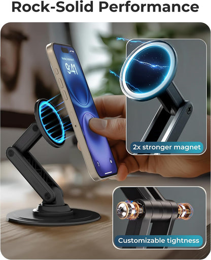 COOPER Mag360 Magnetic Phone Stand for Desk, MagSafe Stand, iPhone 18 Pro