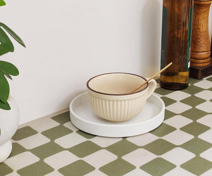 White Round Small Mini Tray (6.5 inch), Hard Plastic Circular Tray