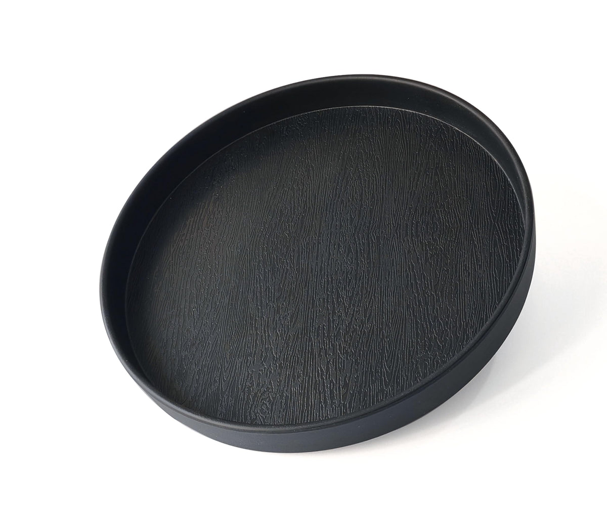 White Round Small Mini Tray (6.5 inch), Hard Plastic Circular Tray