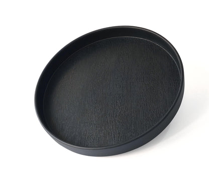 White Round Small Mini Tray (6.5 inch), Hard Plastic Circular Tray