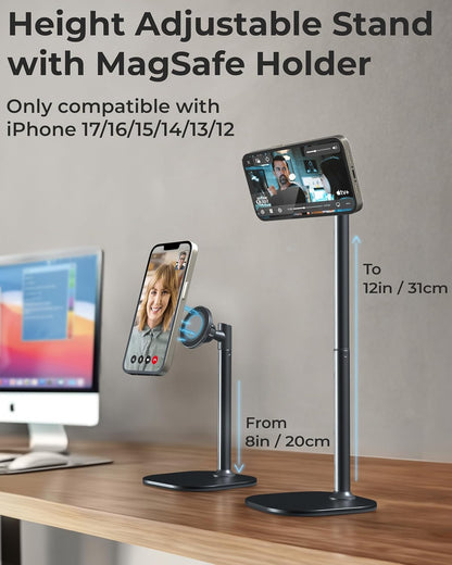 COOPER MagStand Magnetic Phone Stand for Desk, MagSafe Tripod iPhone 18 Pro