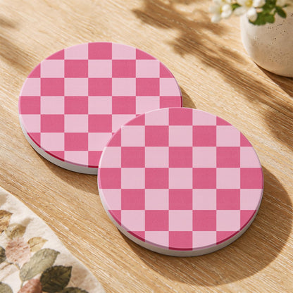 Oqplog 2 Pack Ceramic Absorbent Drink Coasters for Women