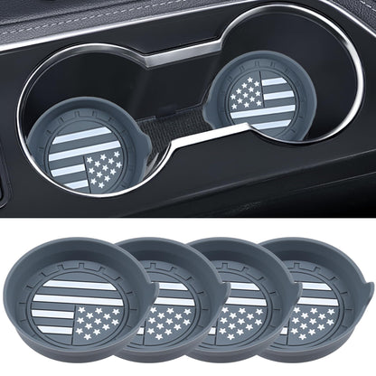 Amooca 4-Pack Car Cup Holder Coaster Bling Crystal Rhinestone Car Interior
