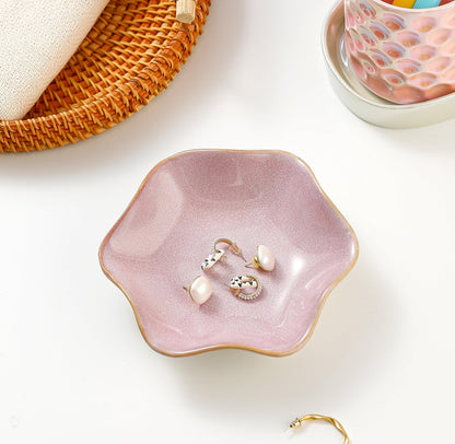 Ceramic Jewelry Dish Tray, Ring Dish Holder,Trinket Tray,Small Key Bowl